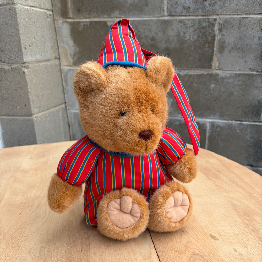 Vintage Avon Sleepy Sheran Pajama Teddy Bear 16" Adorable Plush